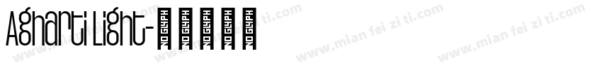 Agharti Light字体转换